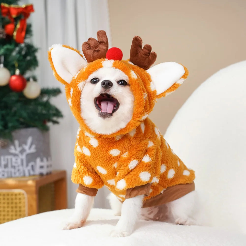 Christmas Rudolph Reindeer Pet Costume