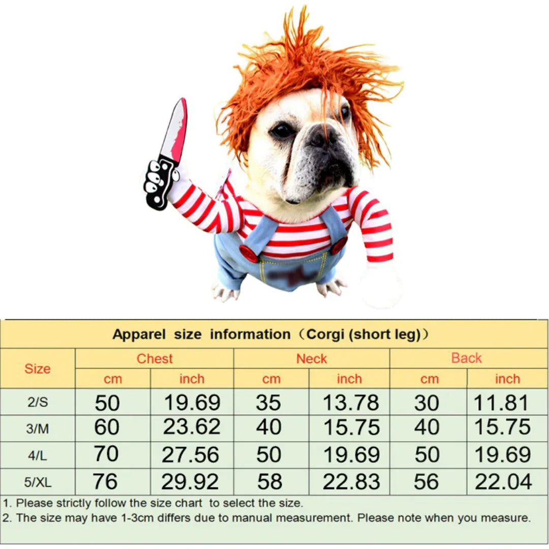 Chucky Pet Costume